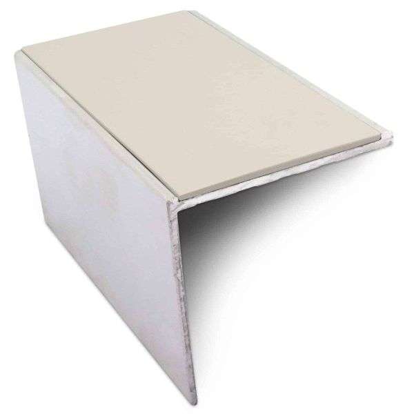 NSL19 56 x 55mm DDA Compliant Aluminium Non Slip Stair Nosing Edge Trim With Pvc Insert Stair Nosing etc