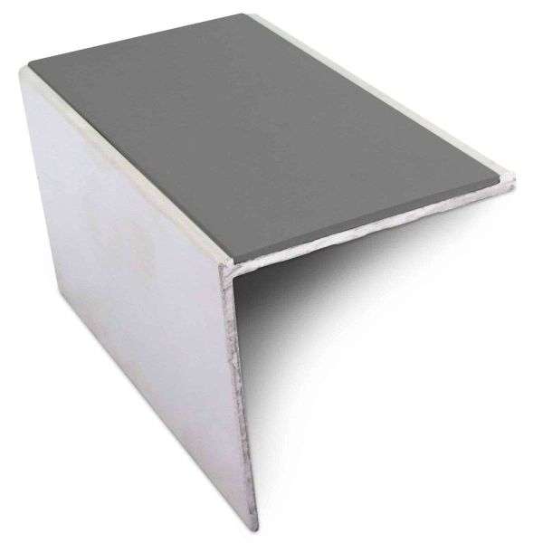 NSL19 56 x 55mm DDA Compliant Aluminium Non Slip Stair Nosing Edge Trim With Pvc Insert Stair Nosing etc