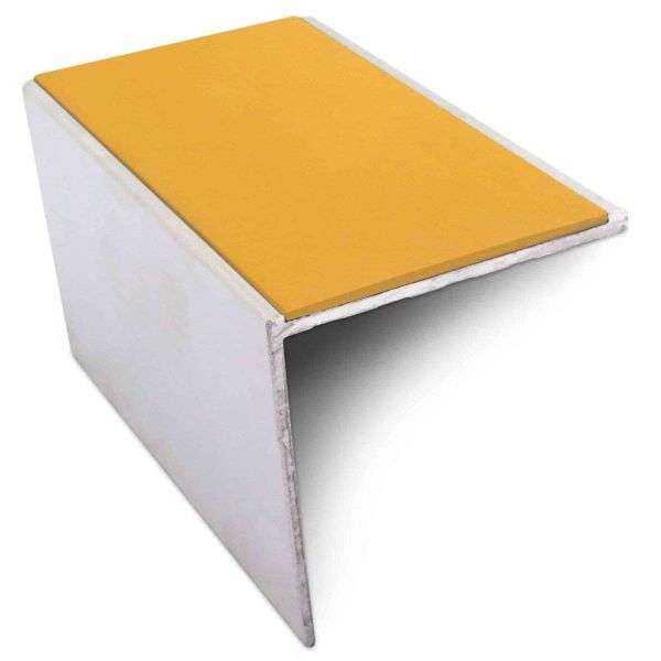 NSL19 56 x 55mm DDA Compliant Aluminium Non Slip Stair Nosing Edge Trim With Pvc Insert Stair Nosing etc