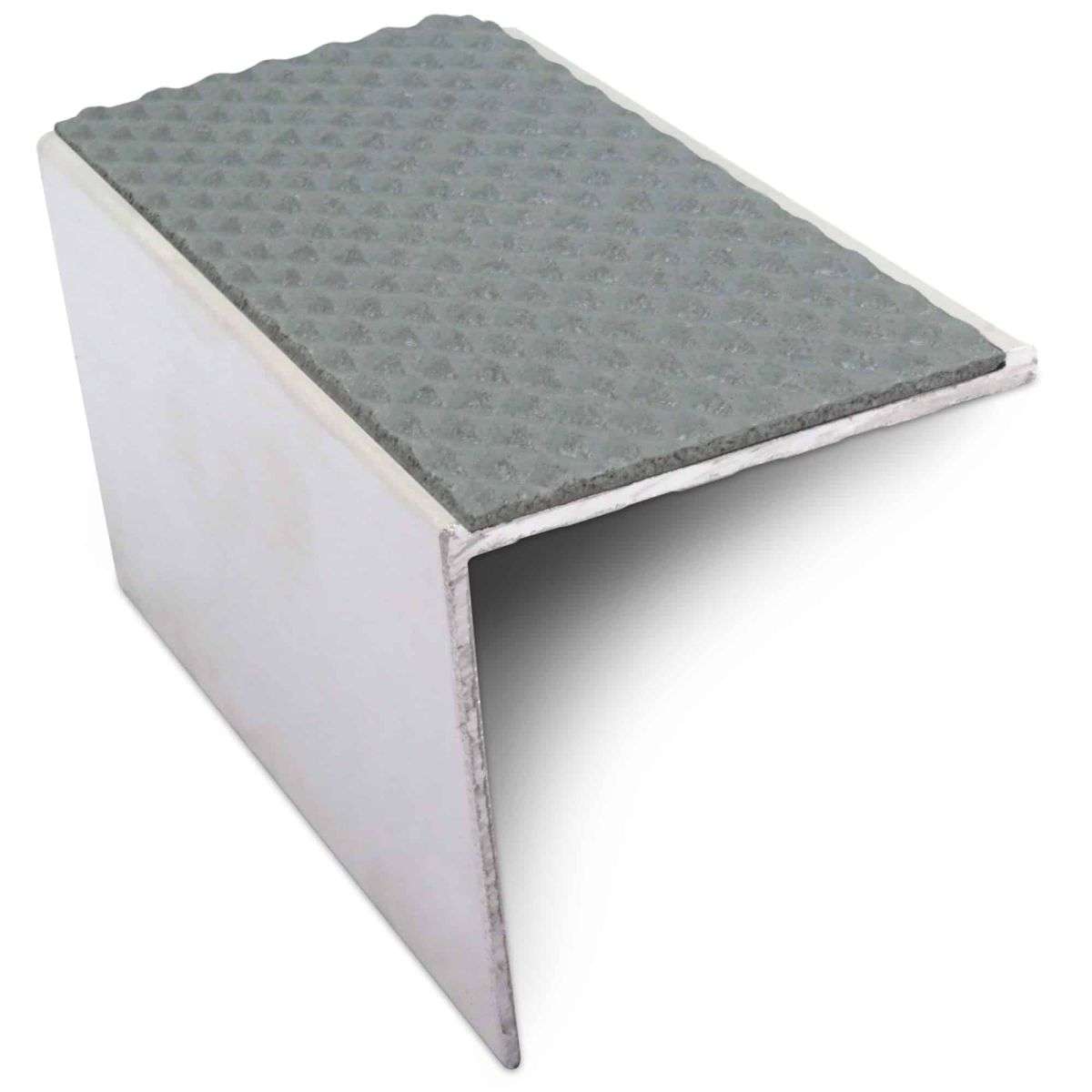 NSL19 Tredsafe 56 x 55mm DDA Compliant Aluminium Non Slip Stair Nosing Edge Trim With Pvc Insert Stair Nosing etc