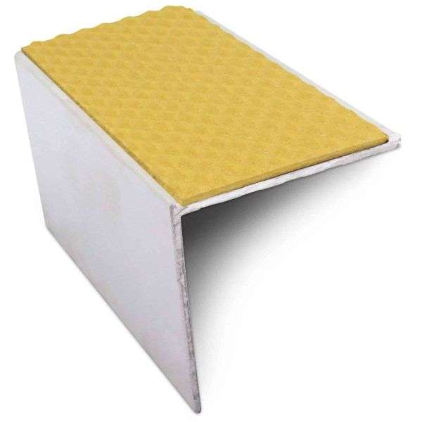 NSL19 Tredsafe 56 x 55mm DDA Compliant Aluminium Non Slip Stair Nosing Edge Trim With Pvc Insert Stair Nosing etc