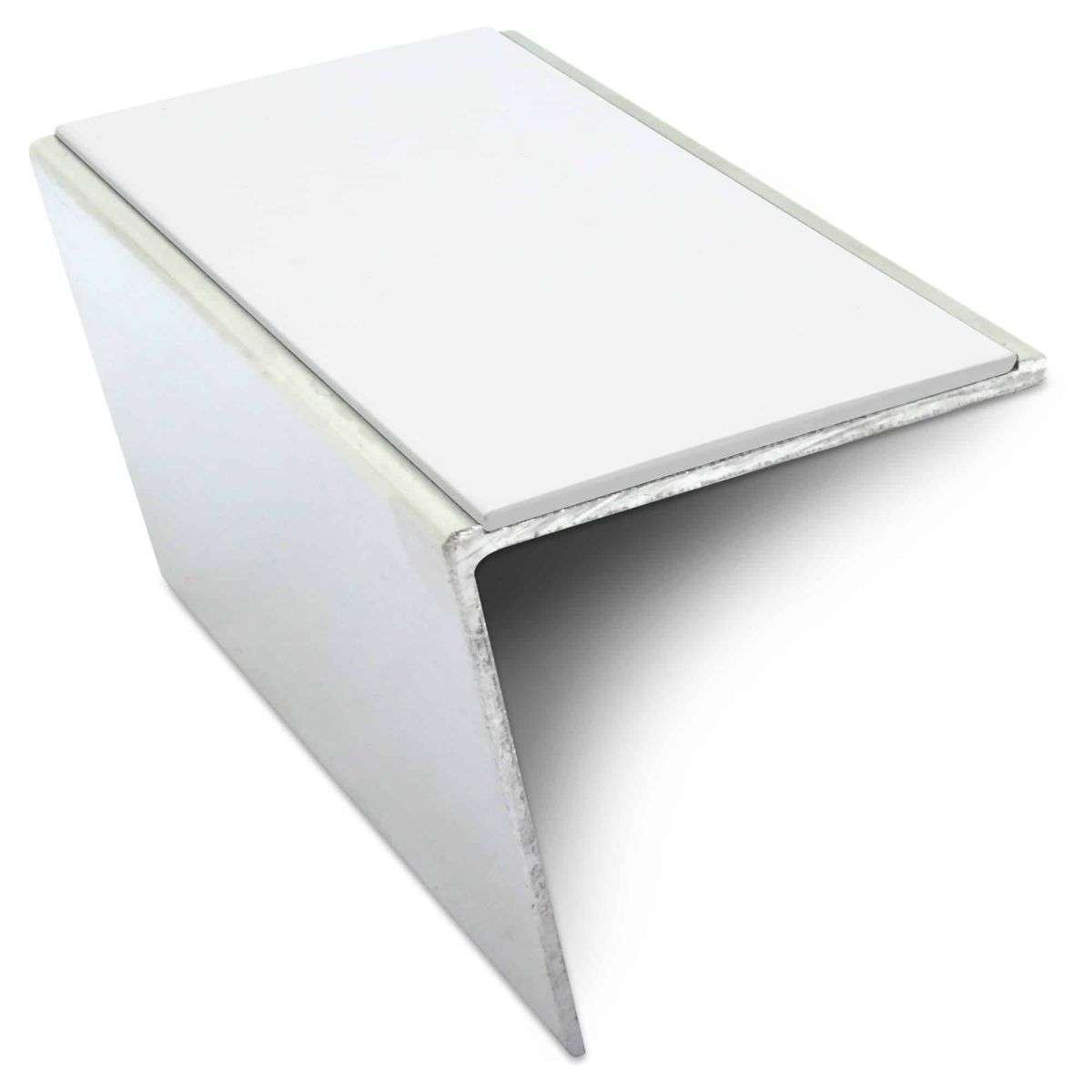 NSL20 57 x 55mm DDA Compliant Aluminium Non Slip Stair Nosing Edge Trim With Pvc Insert Stair Nosing etc