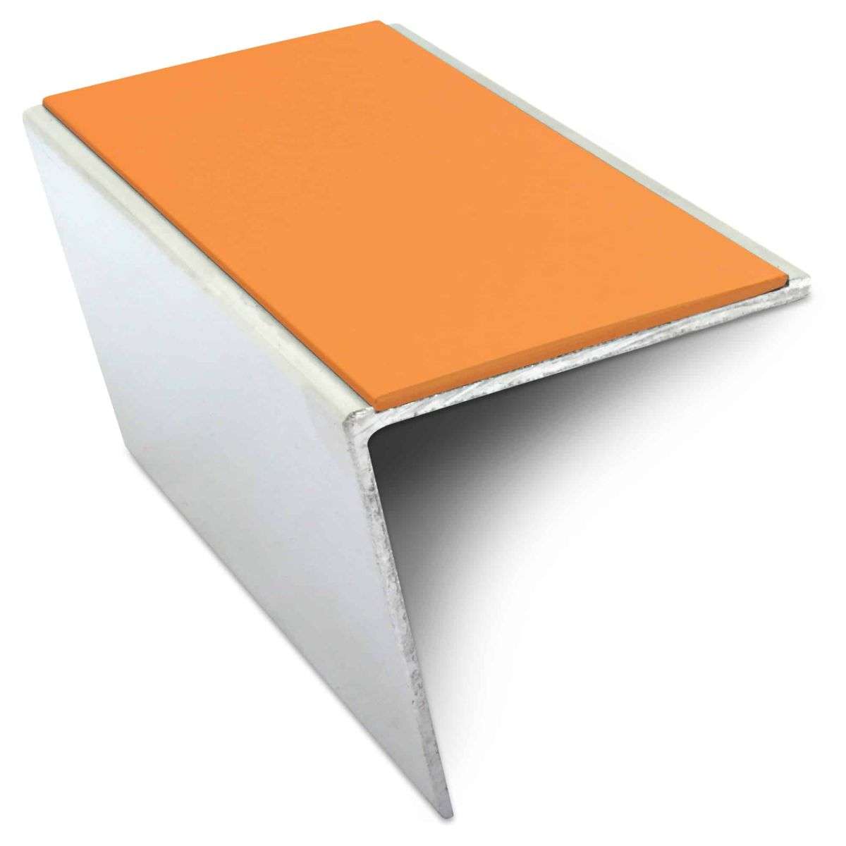 NSL20 57 x 55mm DDA Compliant Aluminium Non Slip Stair Nosing Edge Trim With Pvc Insert Stair Nosing etc