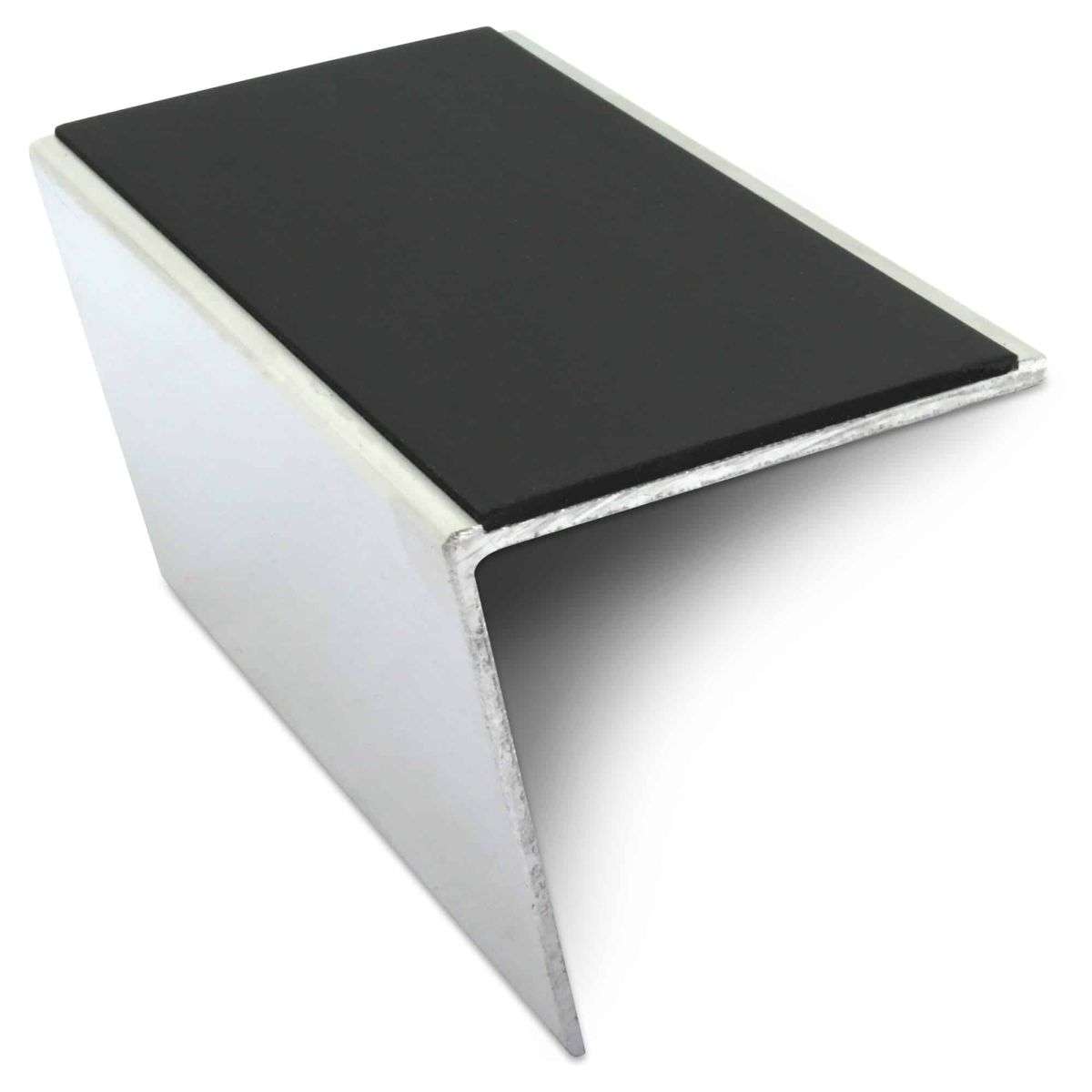 NSL20 57 x 55mm DDA Compliant Aluminium Non Slip Stair Nosing Edge Trim With Pvc Insert Stair Nosing etc