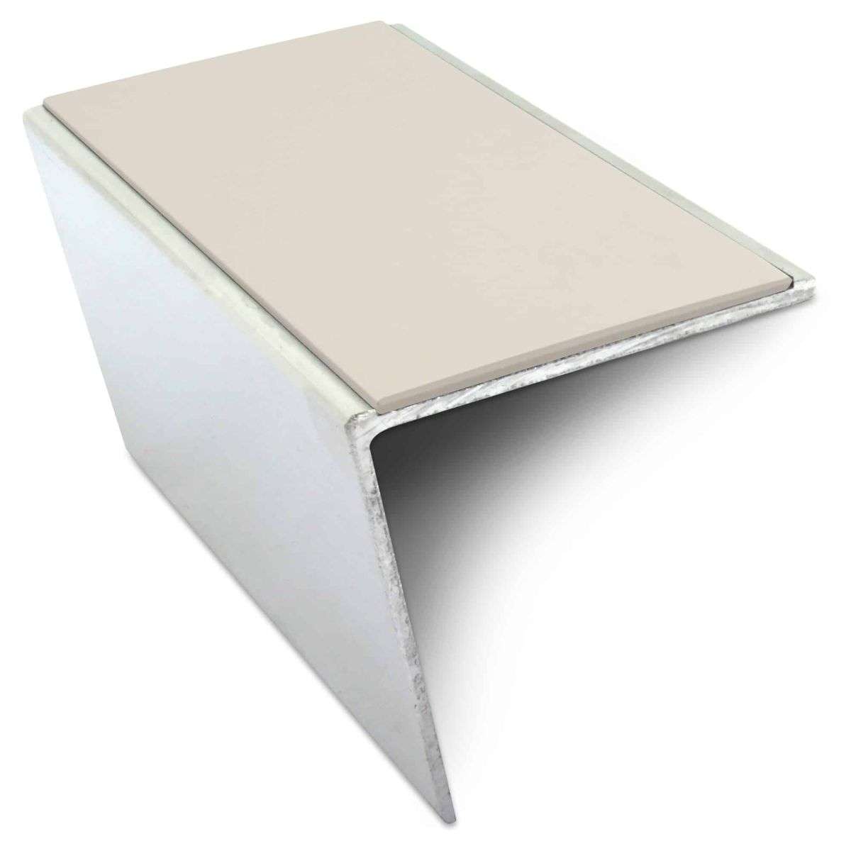 NSL20 57 x 55mm DDA Compliant Aluminium Non Slip Stair Nosing Edge Trim With Pvc Insert Stair Nosing etc