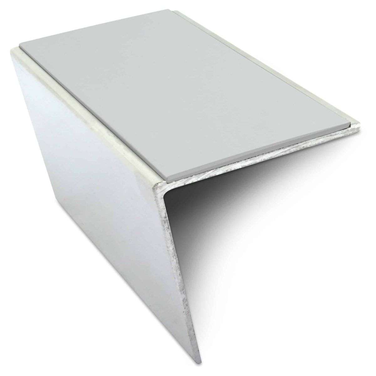 NSL20 57 x 55mm DDA Compliant Aluminium Non Slip Stair Nosing Edge Trim With Pvc Insert Stair Nosing etc