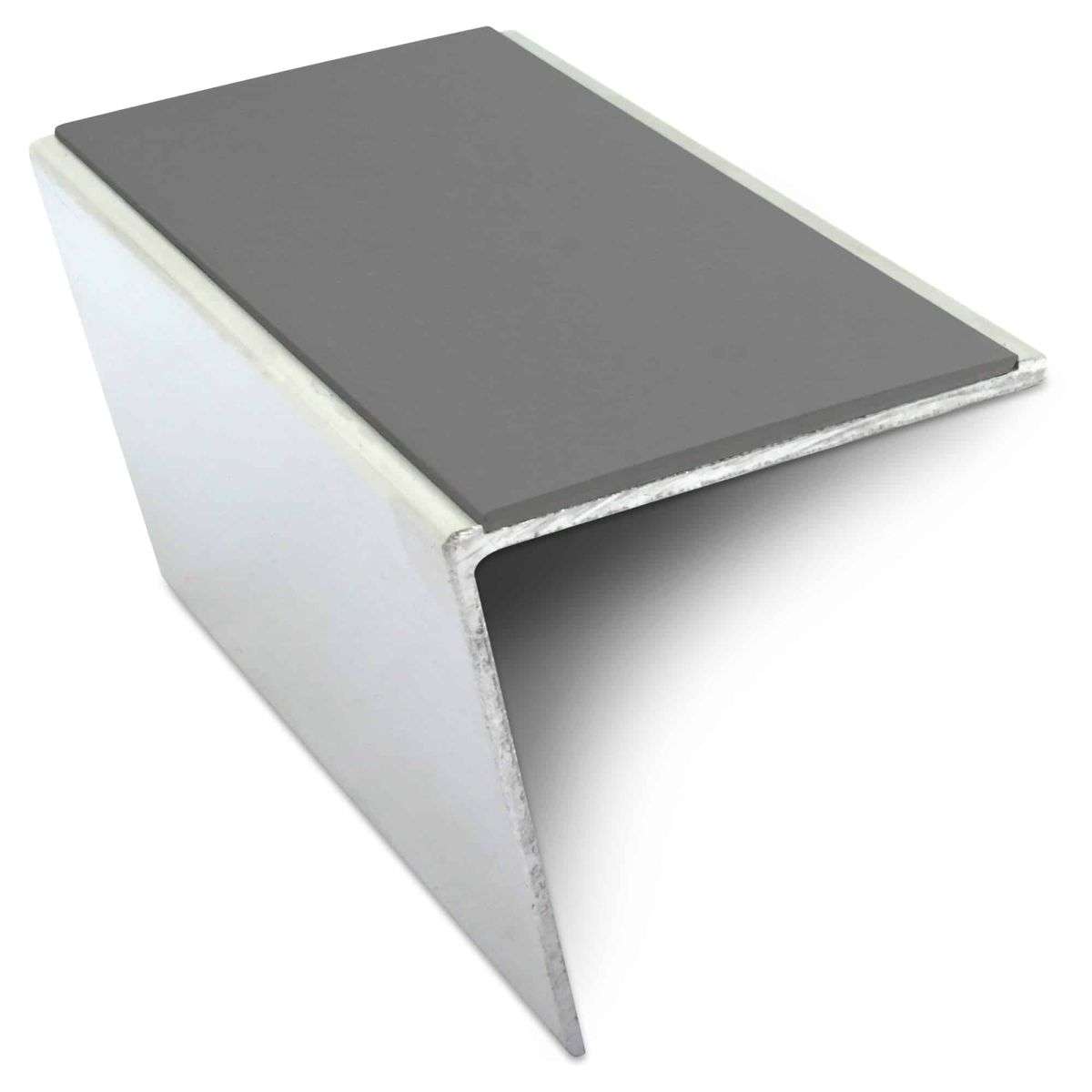 NSL20 57 x 55mm DDA Compliant Aluminium Non Slip Stair Nosing Edge Trim With Pvc Insert Stair Nosing etc