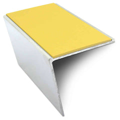 NSL20 57 x 55mm DDA Compliant Aluminium Non Slip Stair Nosing Edge Trim With Pvc Insert Stair Nosing etc