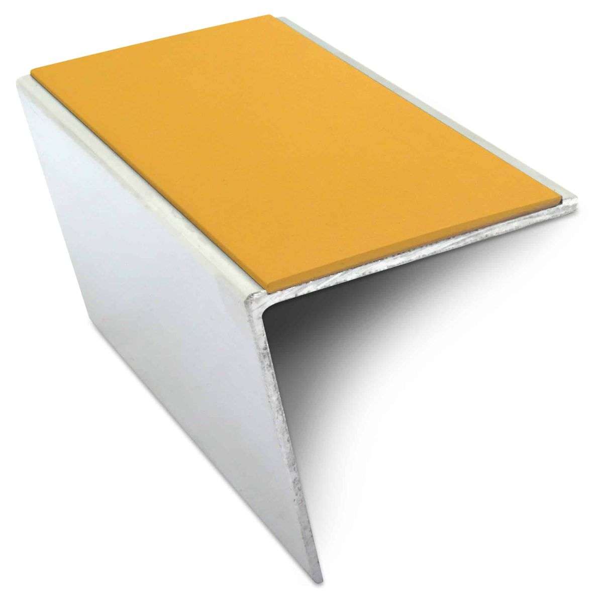 NSL20 57 x 55mm DDA Compliant Aluminium Non Slip Stair Nosing Edge Trim With Pvc Insert Stair Nosing etc