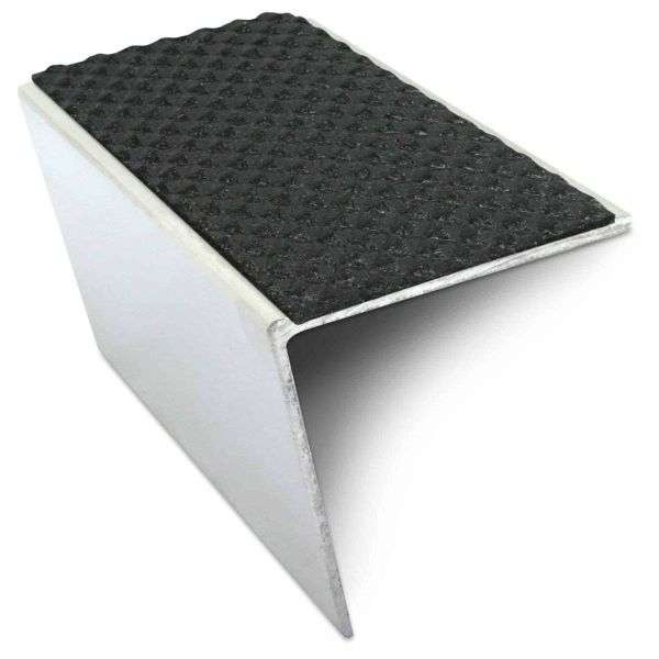 NSL20 Tredsafe 57 x 55mm DDA Compliant Aluminium Non Slip Stair Nosing Edge Trim With Pvc Insert Stair Nosing etc