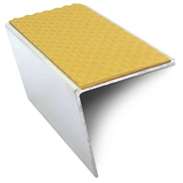 NSL20 Tredsafe 57 x 55mm DDA Compliant Aluminium Non Slip Stair Nosing Edge Trim With Pvc Insert Stair Nosing etc