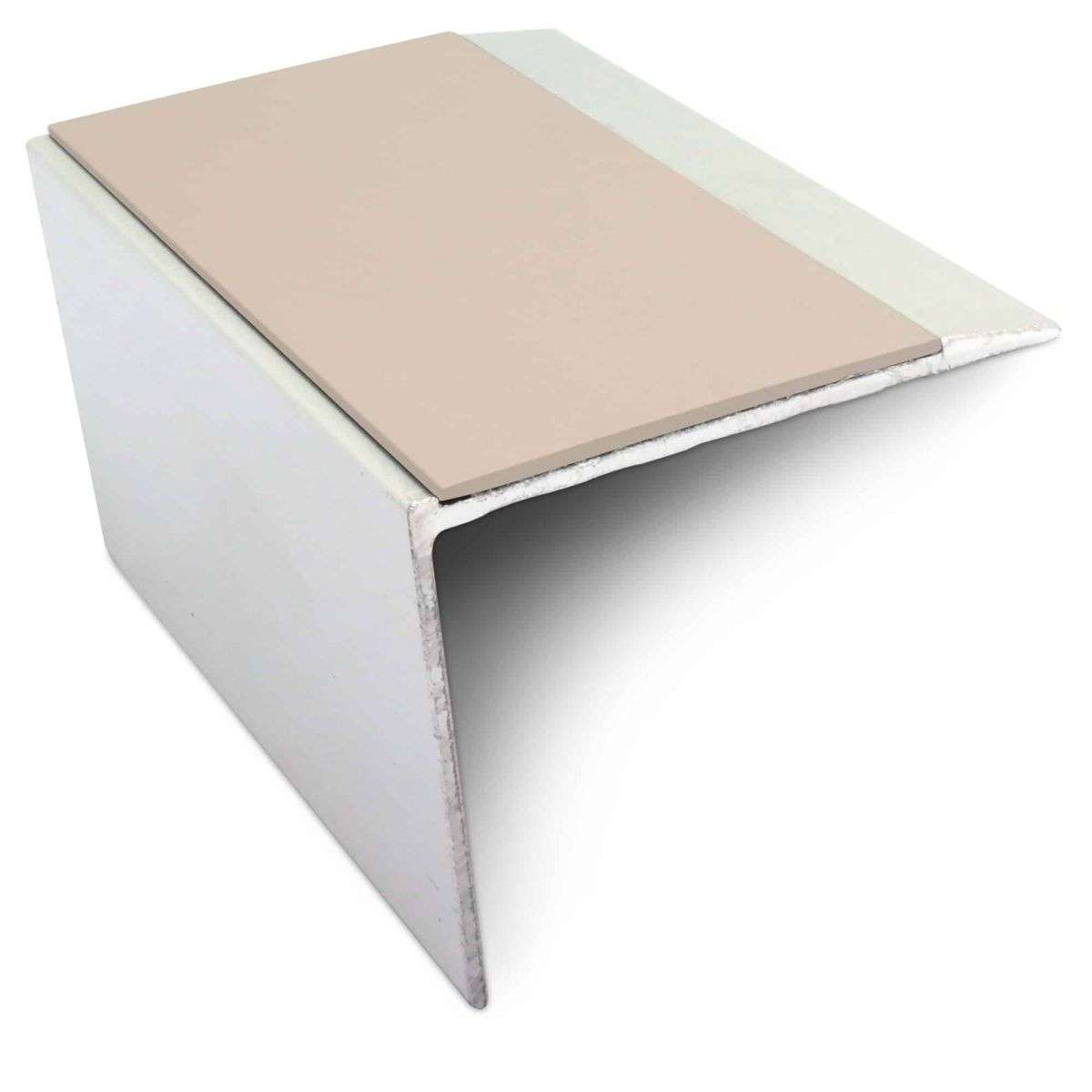 NSL21 67 x 55mm DDA Compliant Aluminium Non Slip Stair Nosing Edge Trim With Pvc Insert Stair Nosing etc