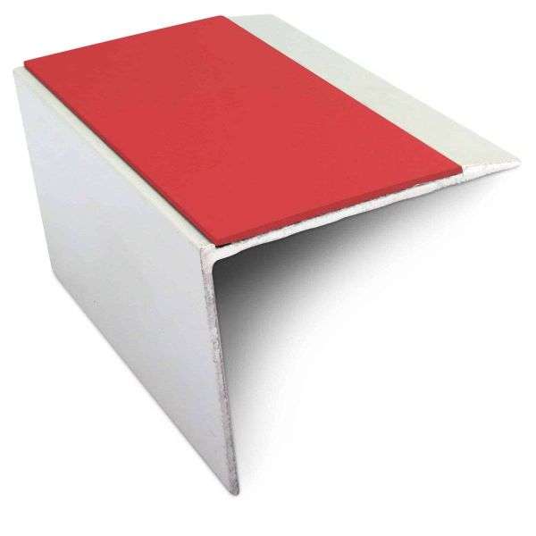 NSL21 67 x 55mm DDA Compliant Aluminium Non Slip Stair Nosing Edge Trim With Pvc Insert Stair Nosing etc