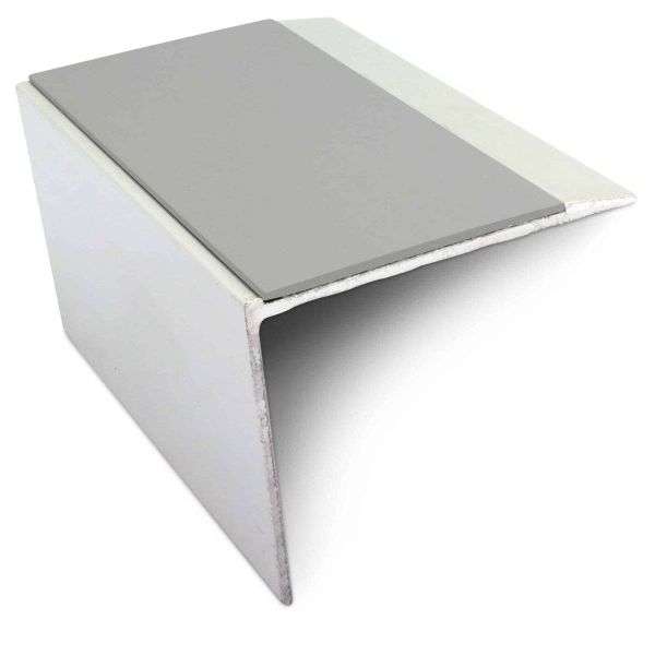 NSL21 67 x 55mm DDA Compliant Aluminium Non Slip Stair Nosing Edge Trim With Pvc Insert Stair Nosing etc