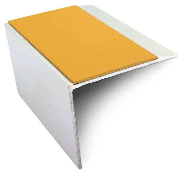 NSL21 67 x 55mm DDA Compliant Aluminium Non Slip Stair Nosing Edge Trim With Pvc Insert Stair Nosing etc