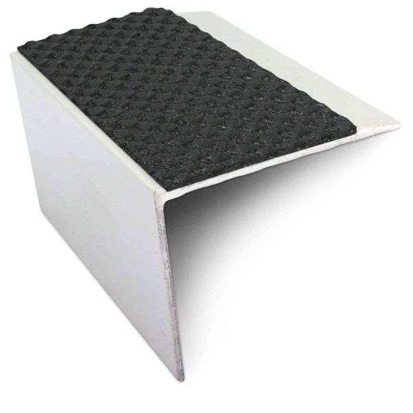 NSL21 Tredsafe 67 x 55mm DDA Compliant Aluminium Non Slip Stair Nosing Edge Trim With Pvc Insert Stair Nosing etc