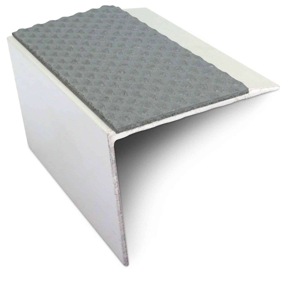 NSL21 Tredsafe 67 x 55mm DDA Compliant Aluminium Non Slip Stair Nosing Edge Trim With Pvc Insert Stair Nosing etc