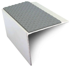 NSL21 Tredsafe 67 x 55mm DDA Compliant Aluminium Non Slip Stair Nosing Edge Trim With Pvc Insert Stair Nosing etc
