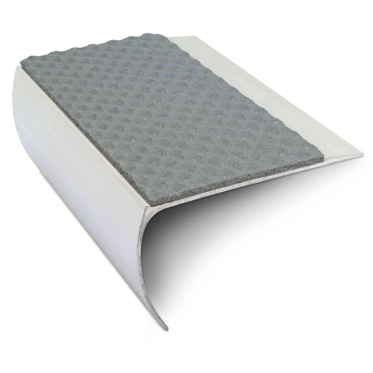 NSL25 Tredsafe 69 x 40mm Aluminium Non Slip Stair Nosing Edge Trim With Pvc Insert Stair Nosing etc