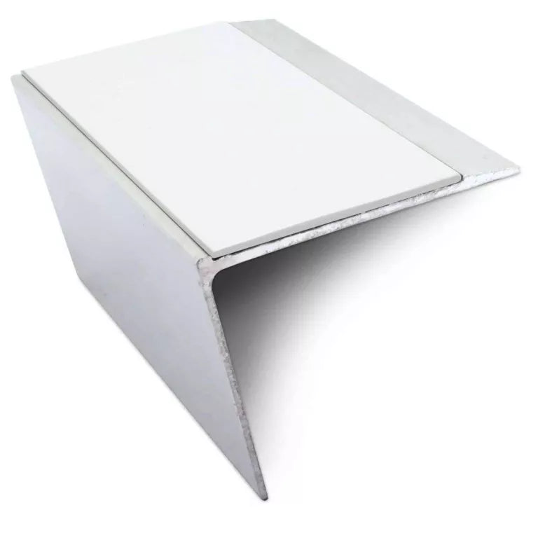 NSL26 67 x 55mm DDA Compliant Aluminium Non Slip Stair Nosing Edge Trim With Pvc Insert Stair Nosing etc