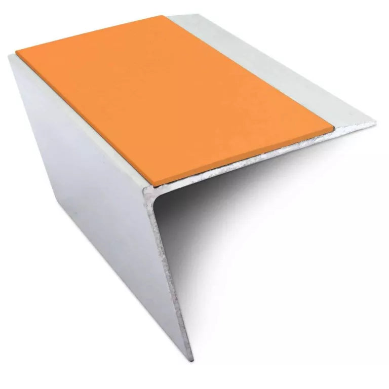 NSL26 67 x 55mm DDA Compliant Aluminium Non Slip Stair Nosing Edge Trim With Pvc Insert Stair Nosing etc