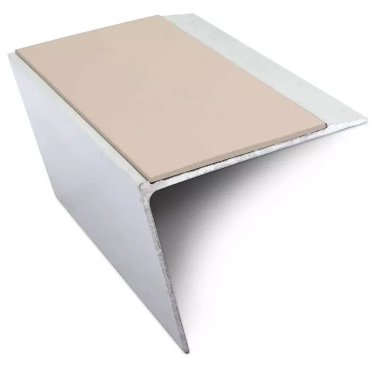 NSL26 67 x 55mm DDA Compliant Aluminium Non Slip Stair Nosing Edge Trim With Pvc Insert Stair Nosing etc