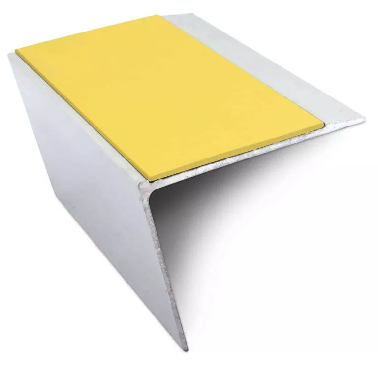 NSL26 67 x 55mm DDA Compliant Aluminium Non Slip Stair Nosing Edge Trim With Pvc Insert Stair Nosing etc