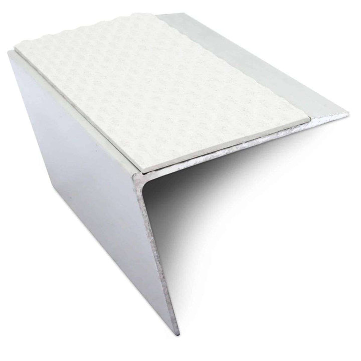 NSL26 Tredsafe 67 x 55mm DDA Compliant Aluminium Non Slip Stair Nosing Edge Trim With PVC Insert