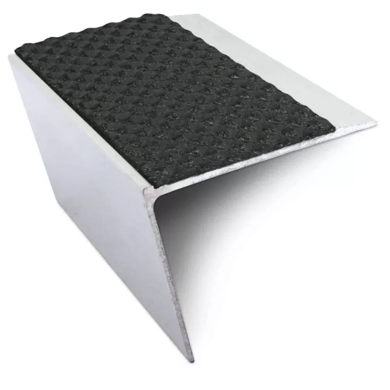 NSL26 Tredsafe 67 x 55mm DDA Compliant Aluminium Non Slip Stair Nosing Edge Trim With Pvc Insert Stair Nosing etc