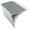NSL26 Tredsafe 67 x 55mm DDA Compliant Aluminium Non Slip Stair Nosing Edge Trim With PVC Insert