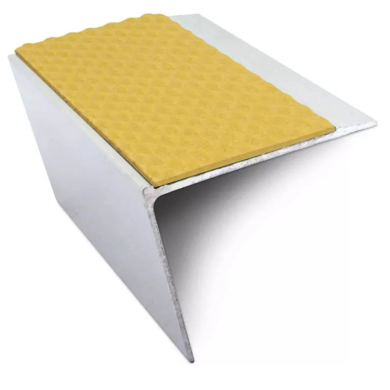 NSL26 Tredsafe 67 x 55mm DDA Compliant Aluminium Non Slip Stair Nosing Edge Trim With Pvc Insert Stair Nosing etc