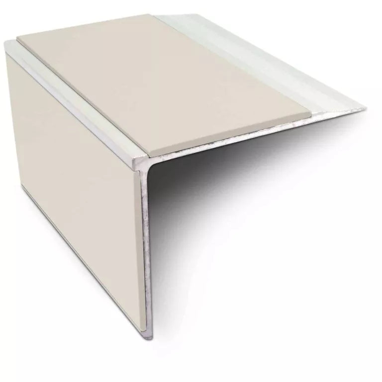 NSL27 75mm x 58mm DDA Compliant Aluminium Non Slip Stair Nosing Edge Trim With Pvc Insert Stair Nosing etc