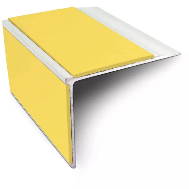 NSL27 75mm x 58mm DDA Compliant Aluminium Non Slip Stair Nosing Edge Trim With Pvc Insert Stair Nosing etc