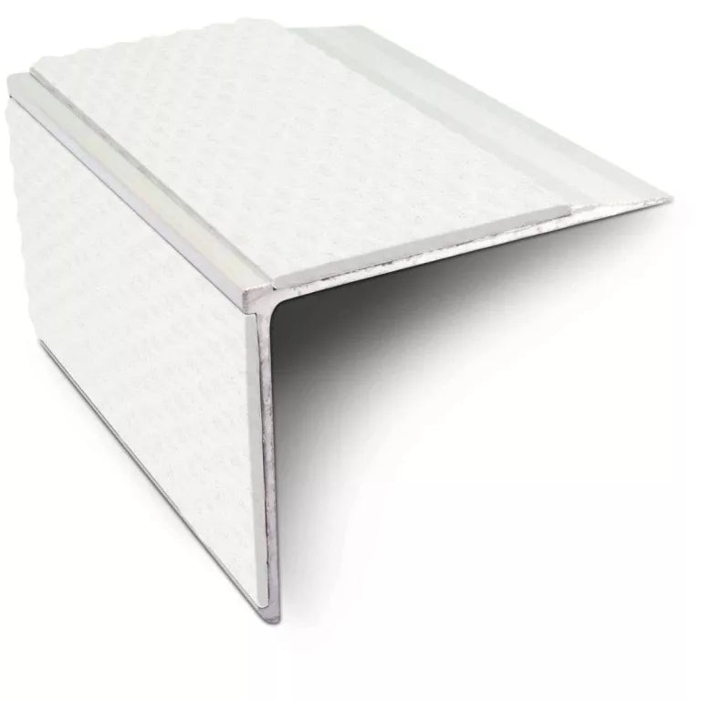 NSL27 Tredsafe 75mm x 58mm DDA Compliant Aluminium Non Slip Stair Nosing Edge Trim With Pvc Insert Stair Nosing etc