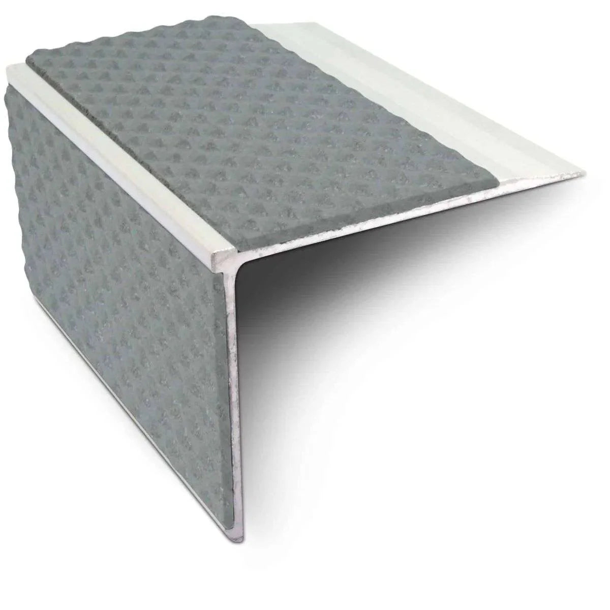 NSL27 Tredsafe 75mm x 58mm DDA Compliant Aluminium Non Slip Stair Nosing Edge Trim With Pvc Insert Stair Nosing etc