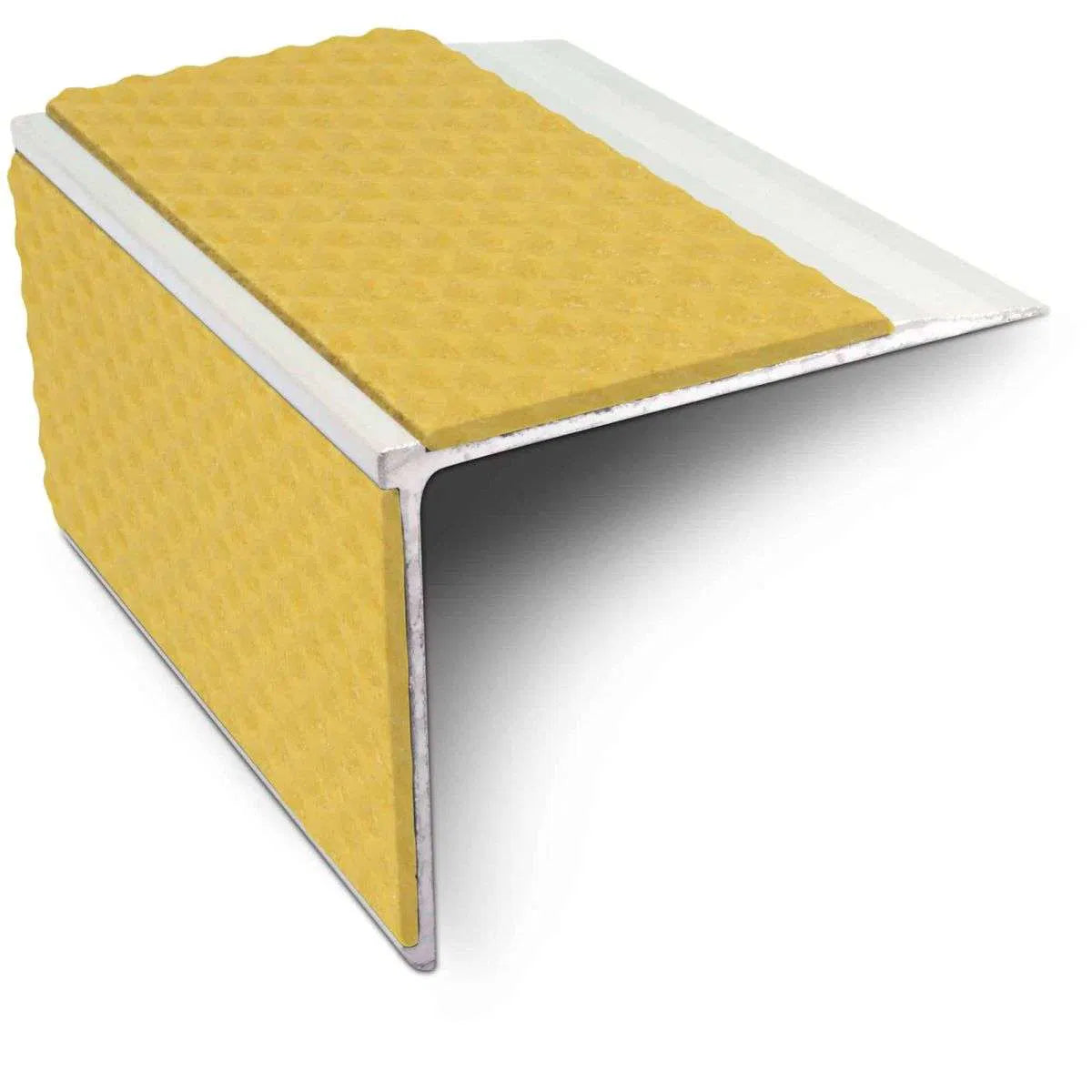 NSL27 Tredsafe 75mm x 58mm DDA Compliant Aluminium Non Slip Stair Nosing Edge Trim With Pvc Insert Stair Nosing etc