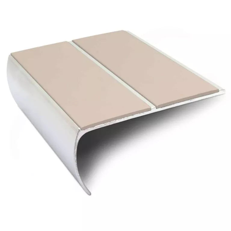 NSL29 87 x 40mm Aluminium Non Slip Stair Nosing Edge Trim With PVC Insert Stair Nosing etc