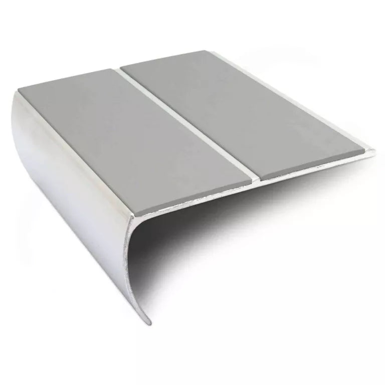 NSL29 87 x 40mm Aluminium Non Slip Stair Nosing Edge Trim With PVC Insert Stair Nosing etc