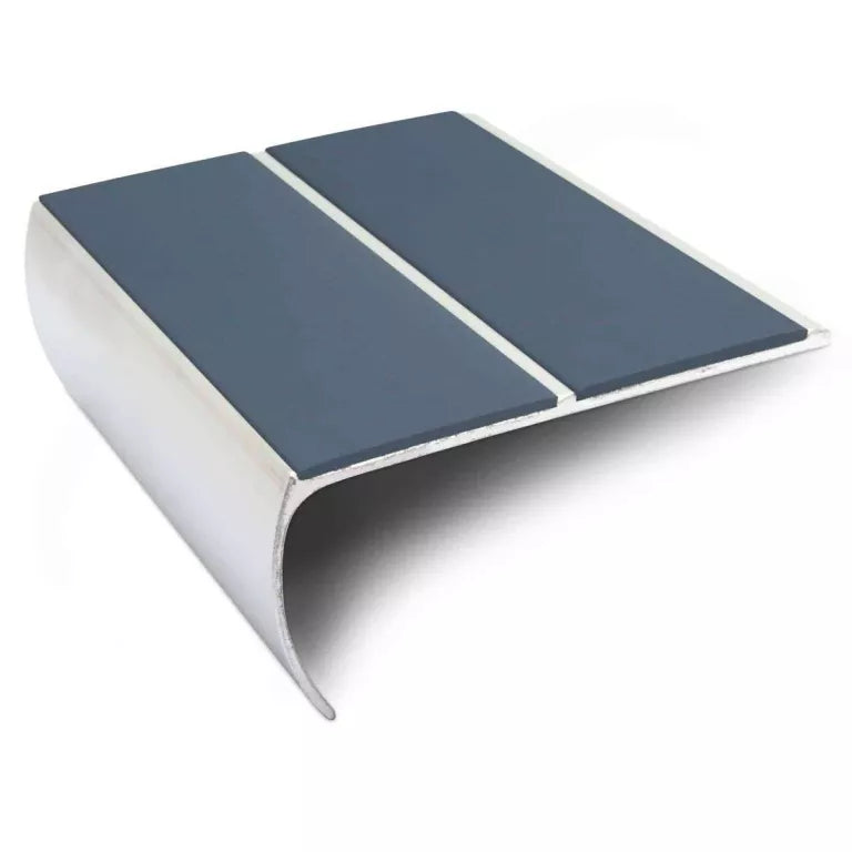 NSL29 87 x 40mm Aluminium Non Slip Stair Nosing Edge Trim With PVC Insert Stair Nosing etc