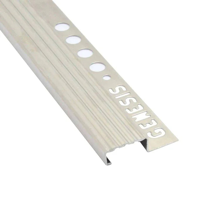 NSS Stainless Steel Tile-In Non Slip Stair Nosing
