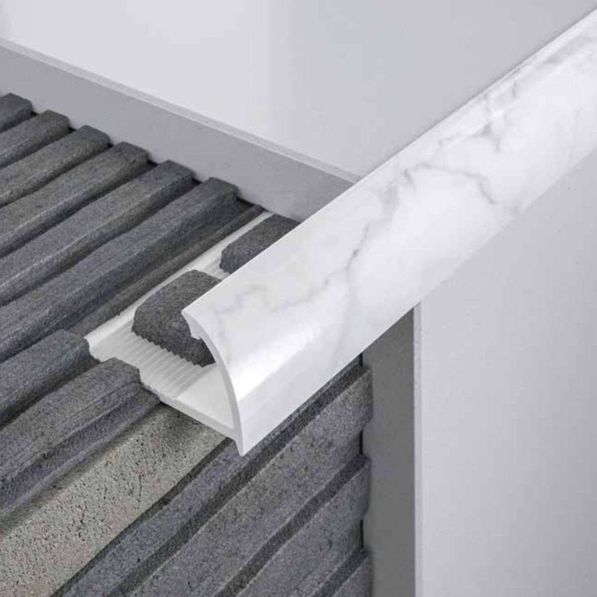 Round Edge PVC Tile Trims Quadrant Tile 8,10,12.5mm Stair Nosing etc