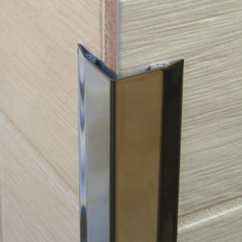 Stainless steel angle wall cladding corner trim protector bevelled edges 30x30mm Stair Nosing etc