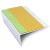 ASL16 66x32mm Tredsafe Aluminium Non Slip Stair Nosing Edge Trim With PVC Insert