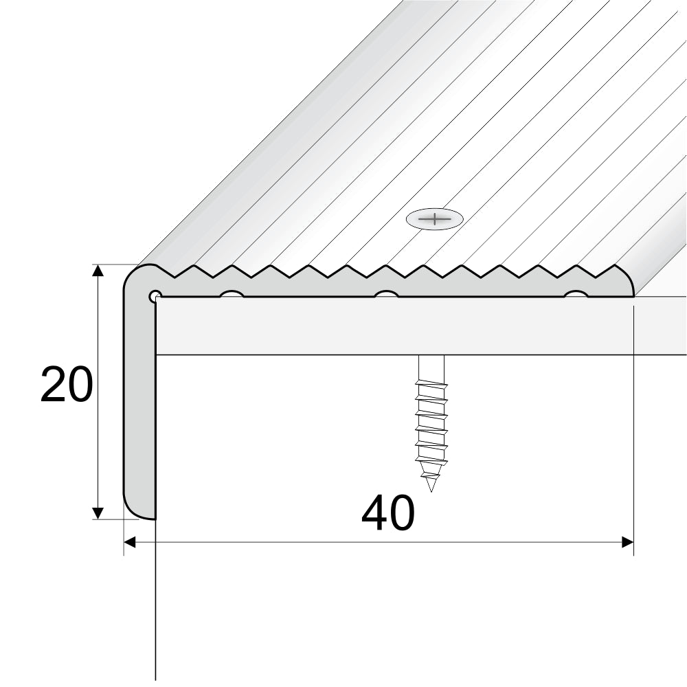 aluminium stair nosing edge trim UK